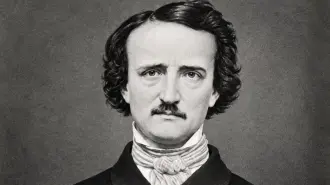Retrato victoriano de Edgar Allan Poe.