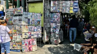 Puesto de periódicos y revistas en la colonia Del Valle, en la Ciudad de México. Foto EE: JSG