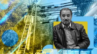 Francisco Hernández Juárez es desde hace 45 años el líder del Sindicato de Telefonistas de la República Mexicana. Ilustración EE: Nayelly Tenorio.