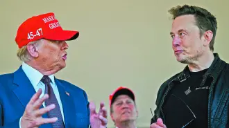 Donald Trump y Elon Musk en imagen del 19 de noviembre, en Brownsville, Texas.