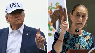 La presidenta de México busca apaciguar a su tumultuoso vecino del norte, del que depende en gran medida la economía mexicana. Foto: AFP