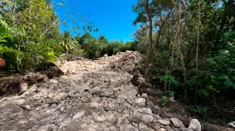 Obras de Royal Caribbean de su proyecto turístico en Mahahual.