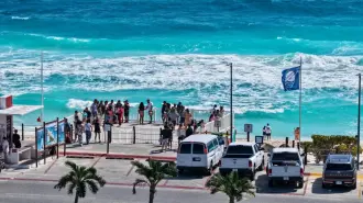 Playa pública de Cancún.