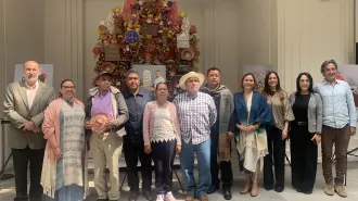 Asistentes a la inauguración en el Museo de Arte Popular. Foto EE: Francisco de Anda