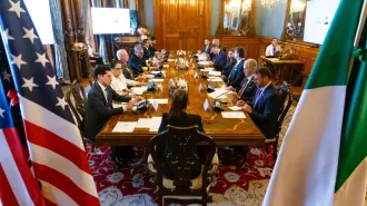 La presidenta de México, acompañada de su Gabinete de Seguridad y de Relaciones Exteriores, se reunión con una comisión de seguridad de EU encabezada por el Secretario del Departamento de Seguridad Interior, Markwayne Mullin.