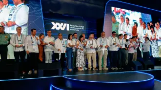 Inauguración del 26 Foro Nacional de Transporte de Mercancías, organizado por la Asociación Nacional de Transporte Privado.