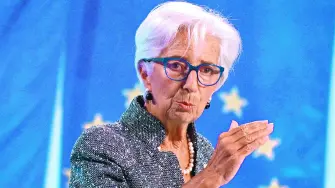 FILE PHOTO: European Central Bank President Christine Lagarde speaks to reporters following the Governing Council's monetary policy meeting in Frankfurt, Germany September 12, 2024. REUTERS/Jana Rodenbusch/File Photo