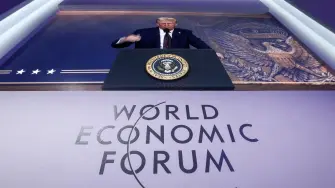 Participación del presidente de EU, Donald Trump, en las reuniones del Foro Económico Mundial en Davos.