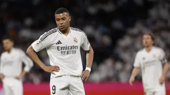 El delantero francés del Real Madrid, Kylian Mbappé.