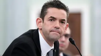Jared Isaacman, U.S. President Donald Trump's nominee to be administrator of the National Aeronautics and Space Administration (NASA), testifies during a Senate Commerce, Science, and Transportation confirmation hearing on Capitol Hill in Washington, D.C., U.S., December 3, 2025. REUTERS/Jonathan Ernst