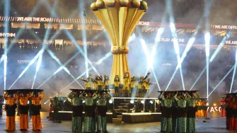 Soccer Football - CAF Africa Cup of Nations - Morocco 2025 - Group A - Morocco v Comoros - Prince Moulay Abdellah Stadium, Rabat, Morocco - December 21, 2025 General view during the opening ceremony before the match REUTERS/Stringer