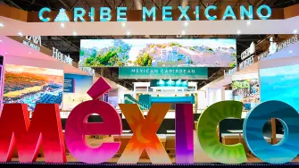 Promoción del Caribe Mexicano en el marco de la Feria Internacional de Turismo 2026 en Madrid, España.