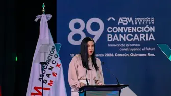 La gobernadora del Banco de México, Victoria Rodriguez Ceja, participó en la inauguración de la 89 Convención Bancaria 2026.