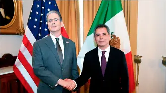 Scott Bessent, secretario del Tesoro de Estados Unidos y Édgar Amador Zamora, titular de la SHCP, se reunieron el pasado miércoles 14 de abril.