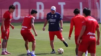 En entrenamiento.