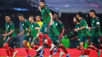 Jugadores de la Selección Mexicana.