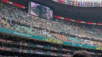 Aficionados al interior del estadio Ciudad de México.