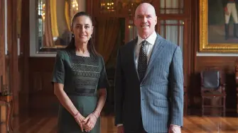 La presidenta de México, Claudia Sheinbaum, se reunió con Benjamin Horowitz, cofundador de la firma Andreessen Horowitz.