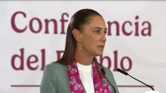La presidenta de México, Claudia Sheinbaum Pardo, durante la conferencia matutina del martes 16 de junio. Foto: Especial