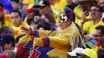 Fanáticos de Colombia en el Mundial de futbol 2026.