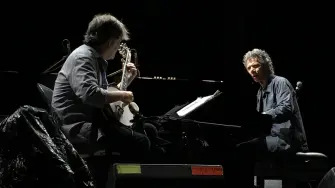 Bela Fleck y Chick Corea. Foto EE: Antonio Becerril. 