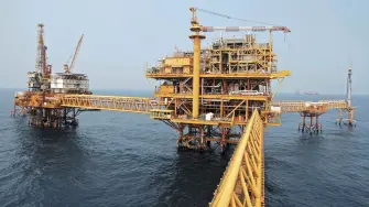 Mexico's state-run oil company Pemex's KU-S platform, part of the vast Ku Maloob Zaap oil field, is seen off the Bay of Campeche in this April 19, 2013 file photo. The field produces about a third of Mexico's overall output including some of its extra light Olmeca crude. Mexican crude oil is sailing to the U.S. East Coast at the highest rate in over a decade, according to customs data reviewed by Reuters, reported December 31, 2014, in a sign deepening discounts help crack open new markets as domestic shale inundates Texas. REUTERS/Victor Ruiz Garcia/Files (MEXICO - Tags: POLITICS ENERGY BUSINESS)