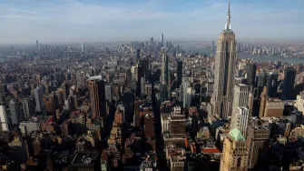 El Empire State Building y el horizonte de Manhattan.