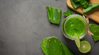 Jugos con nopal.