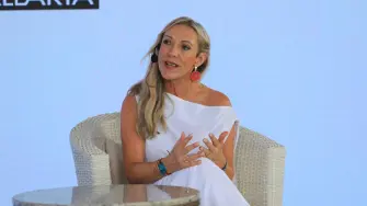 Mariuz Calvet, directora de Sustentabilidad de Santander México y presidenta de la Comisión de Sustentabilidad de la ABM. Foto EE: Eric Lugo