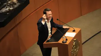 Ricardo Anaya en el Senado de la República.