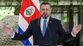 El presidente de Costa Rica, Rodrigo Chaves.