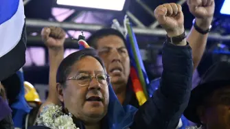 El presidente de Bolivia, Luis Arce, asistió al IV Congreso Nacional Orgánico del partido Movimiento al Socialismo (MAS).