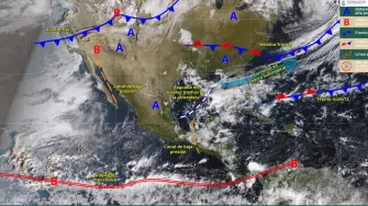El SMN informó que el fin de semana iniciará con lluvias aisladas en el sureste, pero culminará con el paso de un frente frío que traerá bajas temperaturas, evento de “Norte” y lluvias intensas en los estados del Golfo y el Istmo de Tehuantepec.