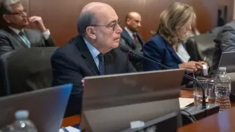 El canciller peruano Hugo de Zela durante una reunión extraordinaria del Consejo Permanente de la OEA.