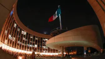 Panorámica exterior del Senado de la República.