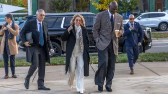 Curtis Polk (izq.) y Michael Jordan (der.), copropietarios de 23XI Racing.