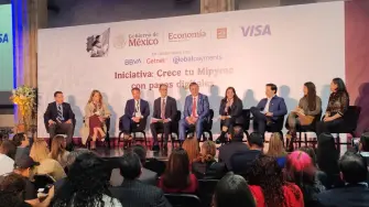 Marcelo Ebrard, secretario de Economía menciona que la iniciativa ayudará a las pymes en servicios financieros.