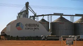 Una planta de la cadena de suministro agrícola china Cofco International, cerca de Sorriso, Mato Grosso, Brasil.