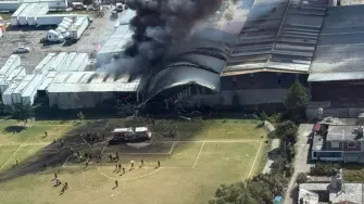 Aeronave desplomada en Toluca, Edomex.