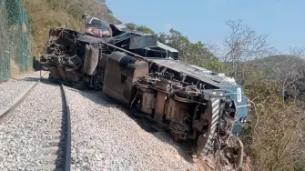 Se descarrila el Tren Interoceánico en Oaxaca.