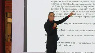 La presidenta Claudia Sheinbaum defendió este martes la histórica política exterior mexicana basada en la no intervención y la autodeterminación de los pueblos.