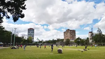 Panorámica de Ciudad Universitaria desde las islas de la UNAM.