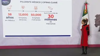 El gobierno de México informó que Pilgrim’s Pride anunció una inversión total de 1,300 millones de dólares en México durante los próximos cinco años, como parte del Plan México impulsado por el gobierno federal.

Para más información del tema, visita: https://www.eleconomista.com.mx/empresas/pilgrim-s-pride-anuncia-inversion-1-300-millones-dolares-mexico-proximos-5-anos-20260115-795441.html

¡Síguenos en nuestras redes sociales para mantenerte informado!

Twitter: https://twitter.com/eleconomista 
Facebook: https://www.facebook.com/ElEconomista.mx
Instagram: https://www.instagram.com/eleconomistamx
LinkedIn: https://www.linkedin.com/company/el-economista/

#ElEconomista #EETV