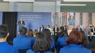 Inauguración de la planta de manufactura de electrofisiología de Abbott en Querétaro.