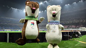 Tina y Milo, mascotas de los Juegos Olímpicos de Invierno de Milán - Cortina 2026.