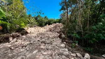 Obras de Royal Caribbean de su proyecto turístico en Mahahual.