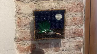 Obra de Santo Miguelito en Salón Acme. Foto: Cortesía