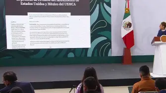 La presidenta de México, Claudia Sheinbaum, celebró la mañana de este viernes el anuncio en la víspera de la Secretaría de Economía y la USTR sobre el inicio de las conversaciones para la revisión del tratado comercial T-MEC.

Para más información del tema, visita: https://www.eleconomista.com.mx/politica/sheinbaum-celebra-inicio-platicas-revision-t-mec-20260306-803040.html

¡Síguenos en nuestras redes sociales para mantenerte informado!

Twitter: https://twitter.com/eleconomista 
Facebook: https://www.facebook.com/ElEconomista.mx
Instagram: https://www.instagram.com/eleconomistamx
LinkedIn: https://www.linkedin.com/company/el-economista/

#ElEconomista #Sheinbaum