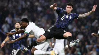 Argentina contra Mauritania, en el Estadio la Bombonera, Buenos Aires.