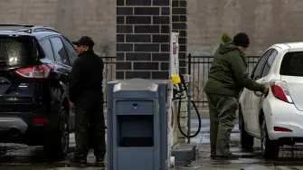 Gasolinería en Chicago, Estados Unidos.